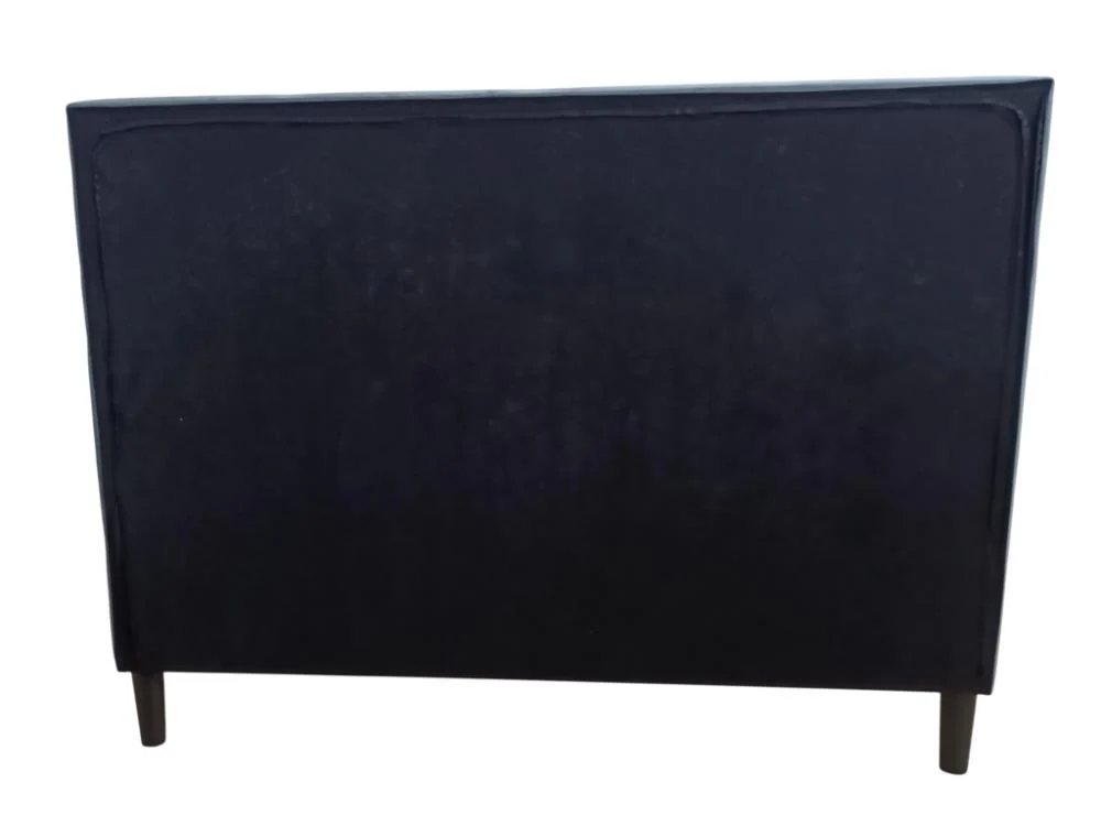 Cama Doble Lisa, Gris Oscuro, Madera roble tapizada - Image 7