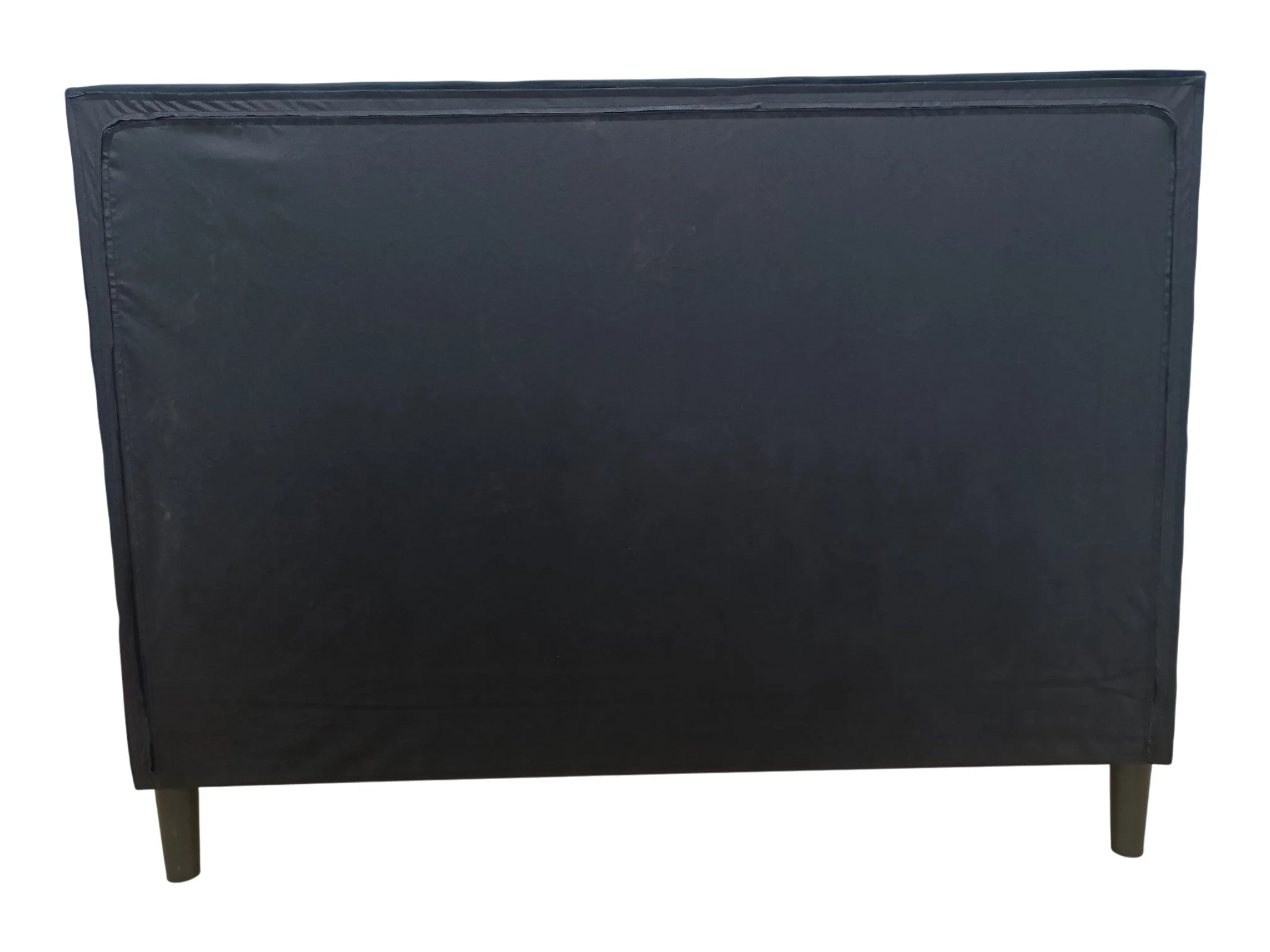 Cama Doble Lisa, Negro, Madera roble tapizada - Image 3