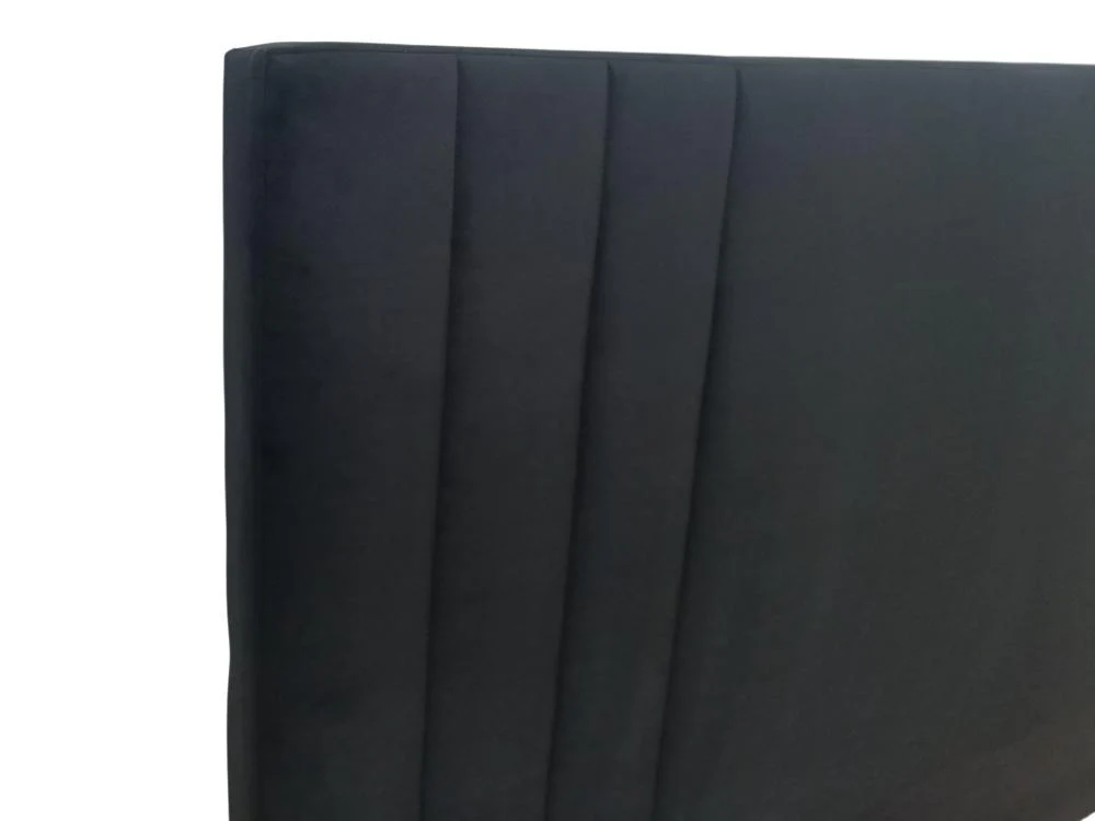 Cama Doble Majestic, Negro, Madera roble tapizada - Image 5