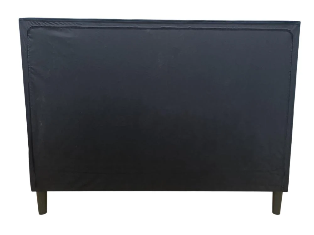 Cama Doble Majestic, Negro, Madera roble tapizada - Image 6