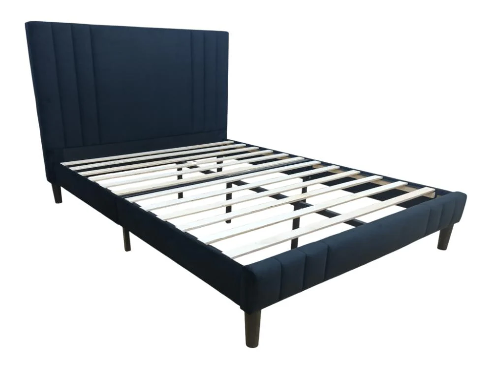 Cama Doble Majestic, Negro, Madera roble tapizada - Image 9