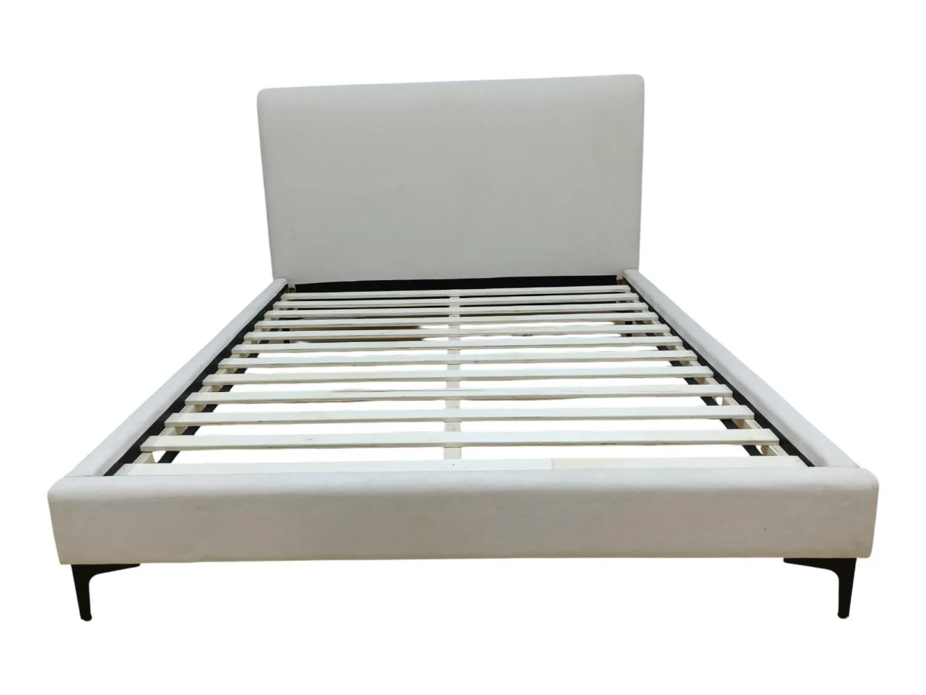 Cama Doble Prisma, Blanco, Madera roble tapizada - Image 7