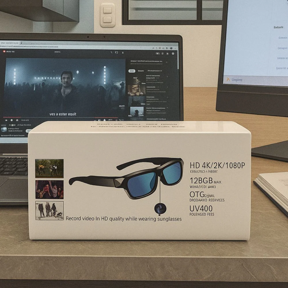 CÁMARA ESPÍA GAFAS ESPÍA 4K VIDEO AUDIO FOTOS SOPORTA 128GB - Image 7