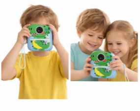 CÁMARA INFANTIL INSTANTÁNEA CON IMPRESORA DINOSAURIO COLOR VERDE - Image 2