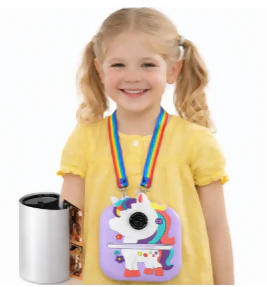 CÁMARA INFANTIL INSTANTÁNEA CON IMPRESORA UNICORNIO (LILA) - Image 2