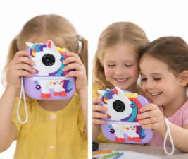 CÁMARA INFANTIL INSTANTÁNEA CON IMPRESORA UNICORNIO (LILA) - Image 3