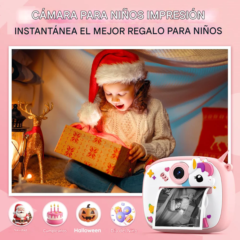 CÁMARA INSTANTÁNEA NIÑOS IMPRESIÓN TÉRMICA VIDEOS FOTOS M300 - Image 7