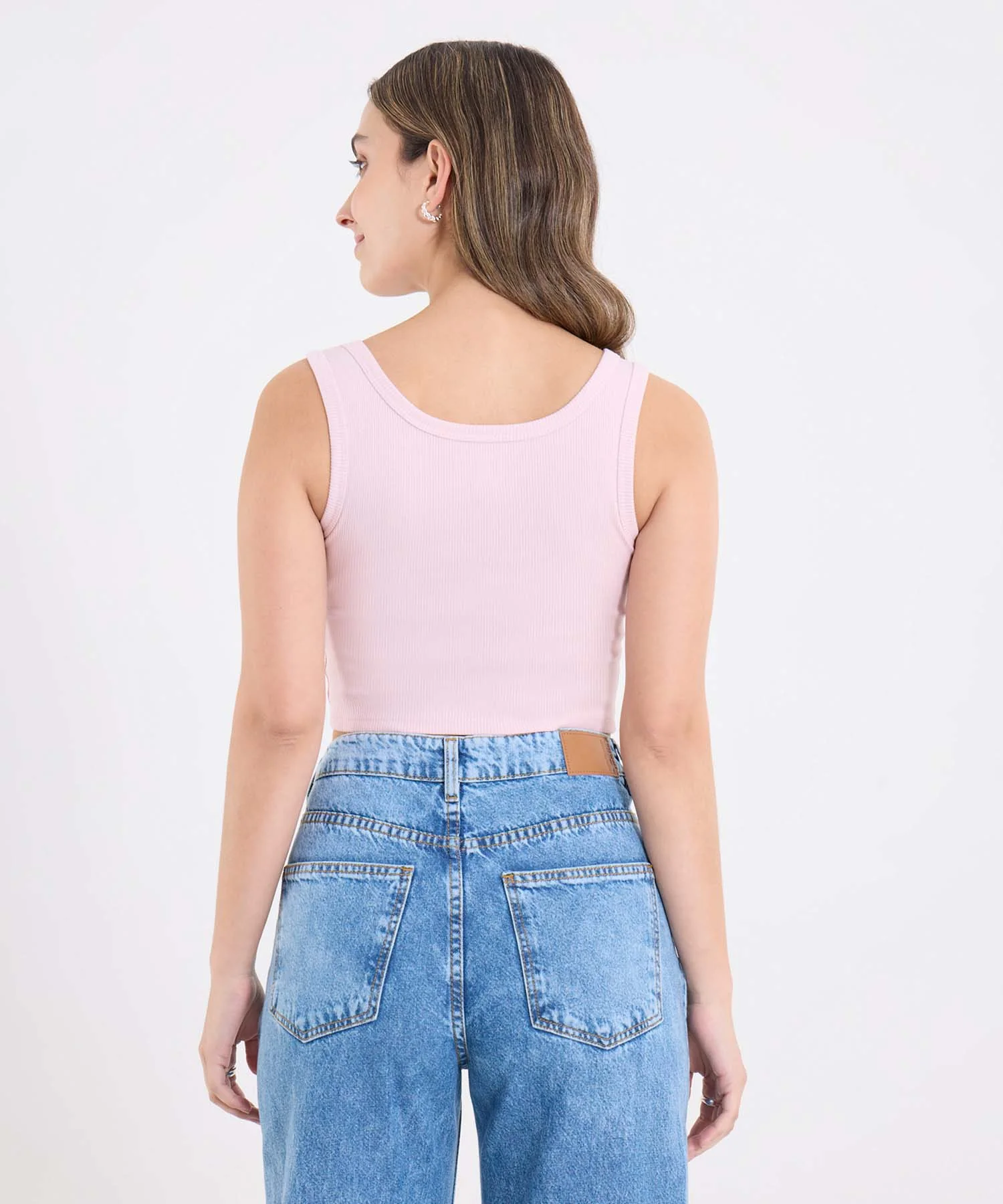 CAMISETA CROP TOP MANGA SISA 40092692 - Image 2