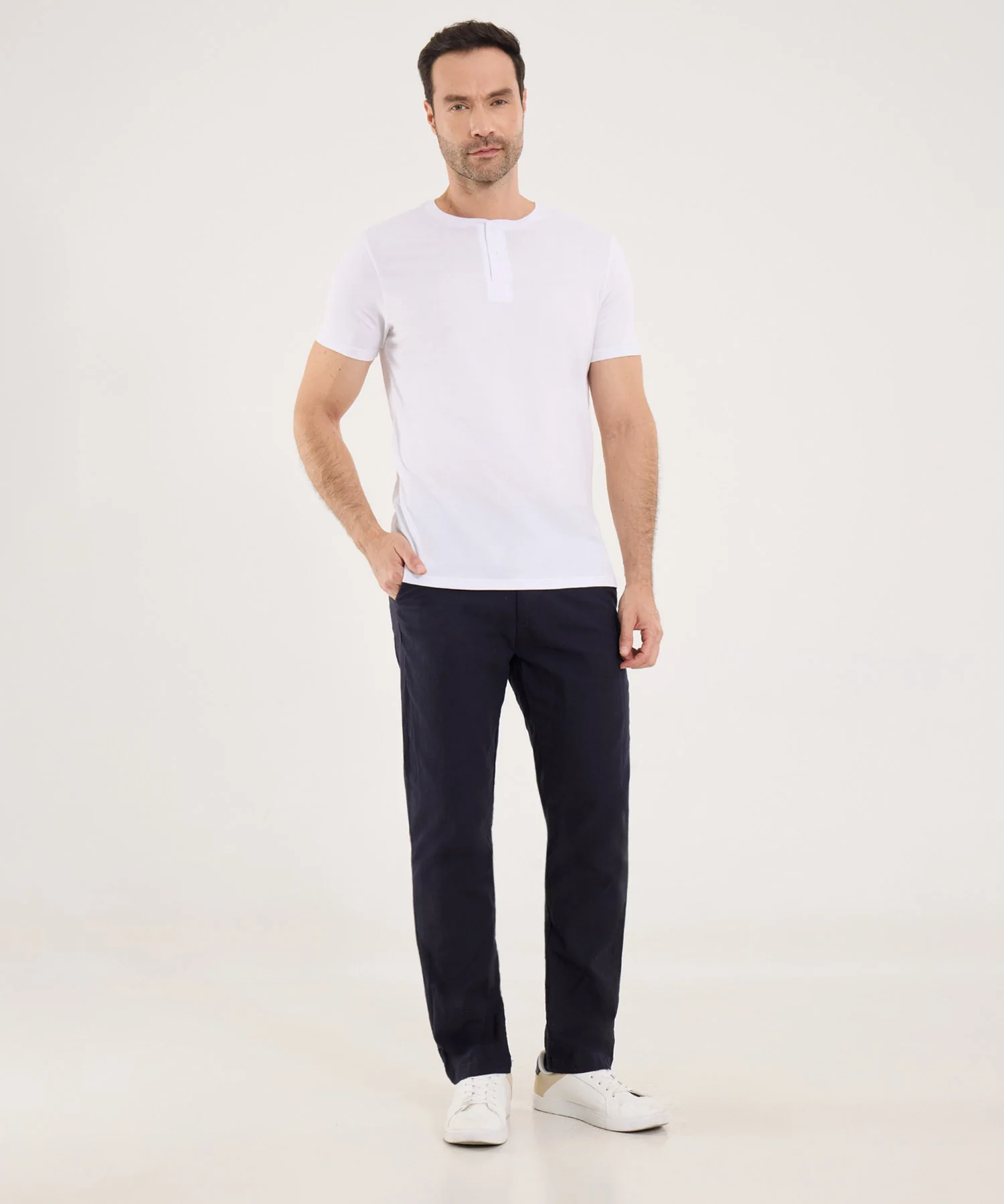 CAMISETA CUELLO HENLEY MANGA CORTA 60090839 - Image 3