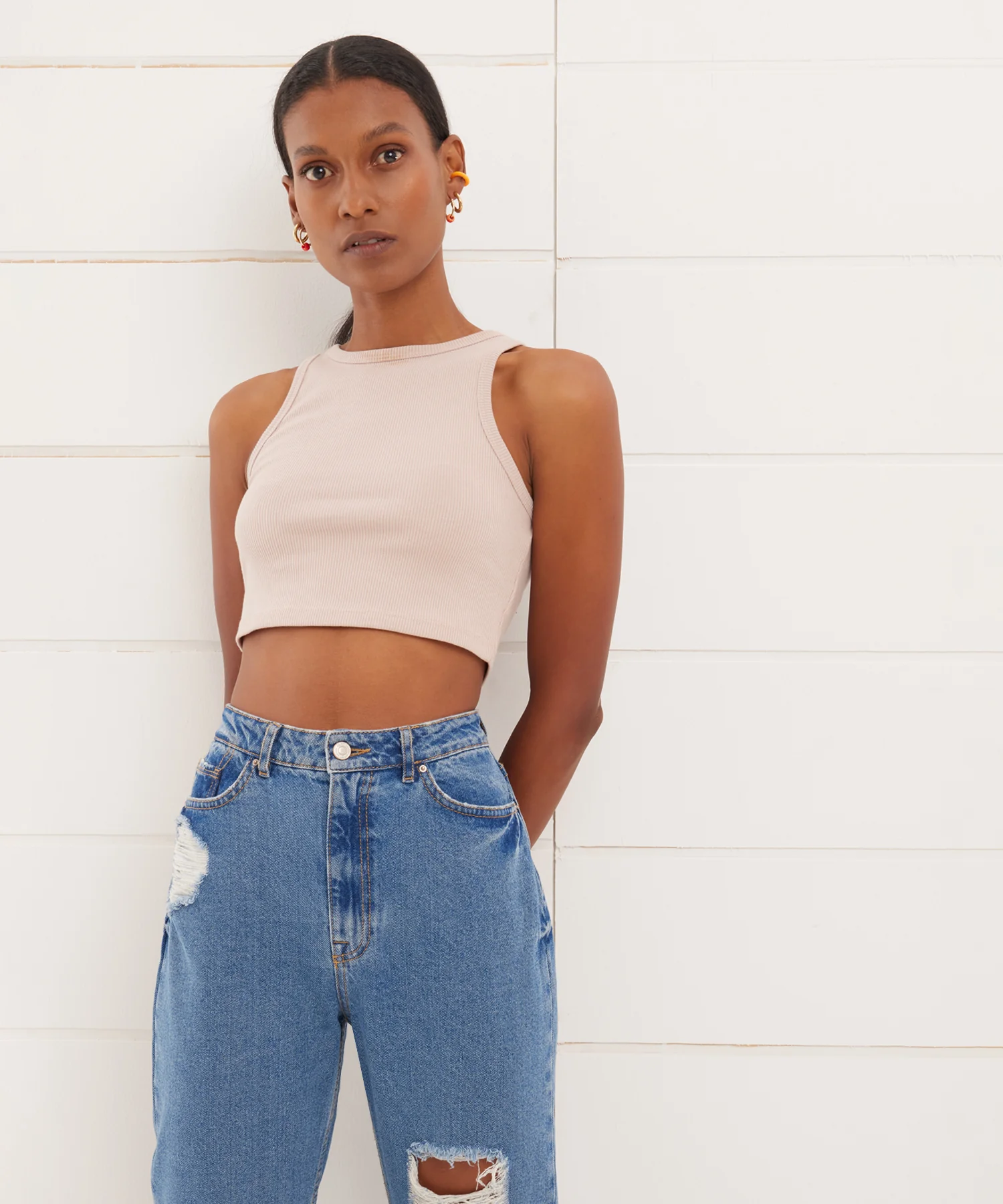 CAMISETA ESQUELETO CROP UNICOLOR 28095014
