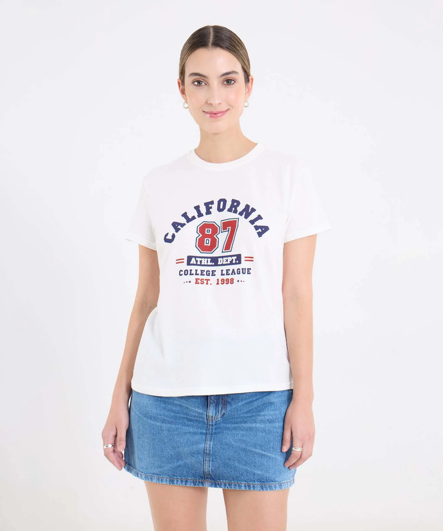 CAMISETA MANGA CORTA CUELLO REDONDO 40092706