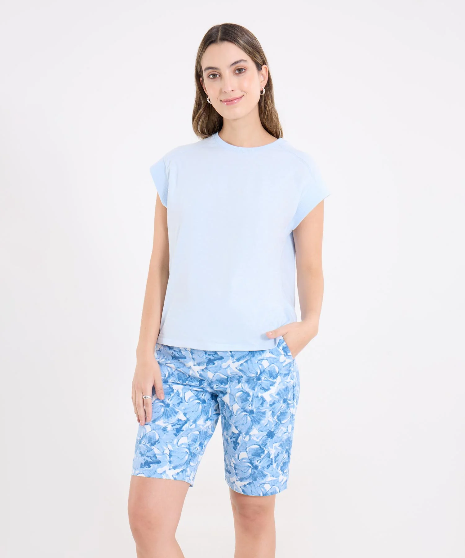 CAMISETA MANGA SISA CUELLO REDONDO 40092762