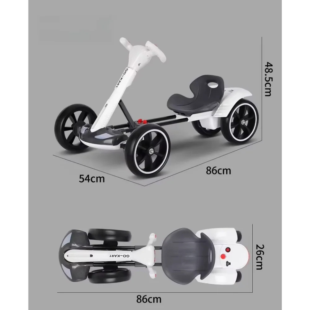 CARRO GO KART ELÉCTRICO PLEGABLE NIÑOS AJUSTABLE VELOCIDAD 8 - Image 5