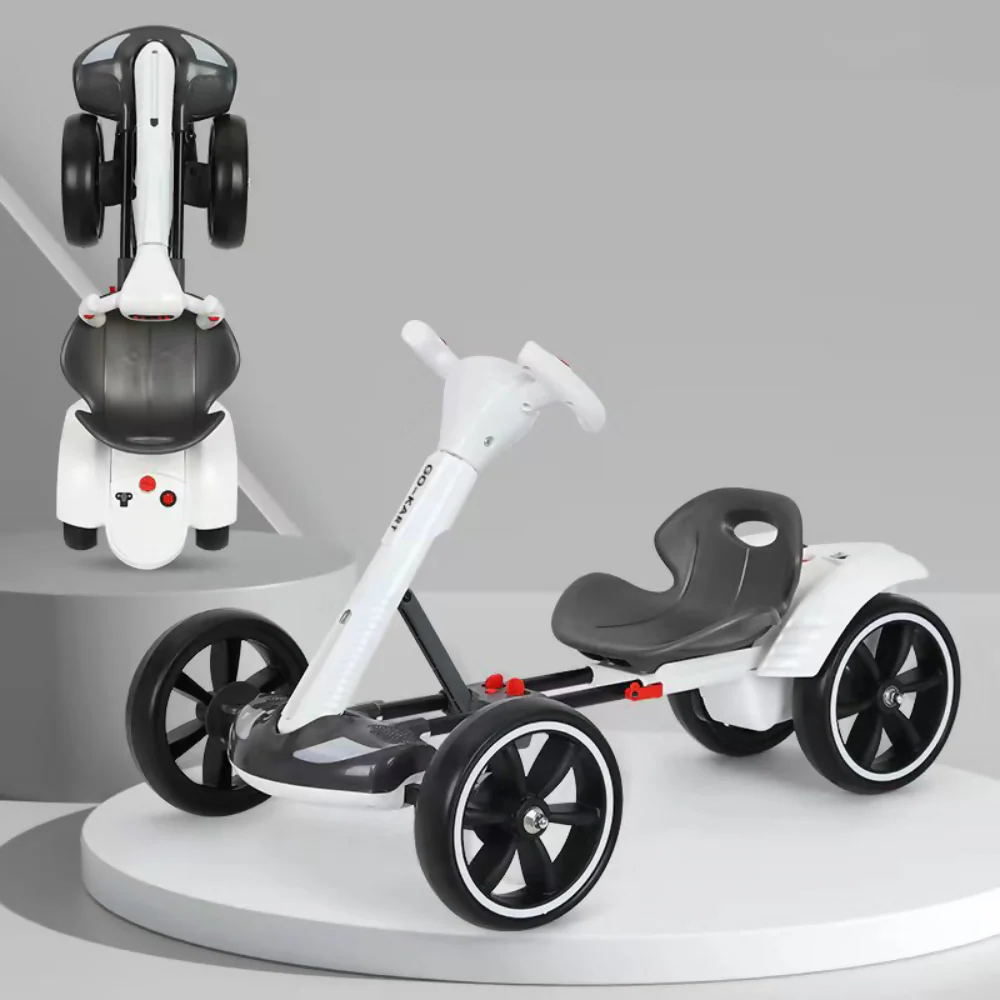 CARRO GO KART ELÉCTRICO PLEGABLE NIÑOS AJUSTABLE VELOCIDAD 8 - Image 7