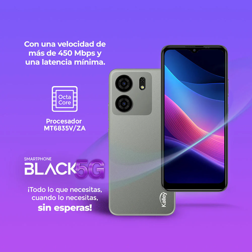 Celular Kalley Black 5G 256GB Gris - Image 9