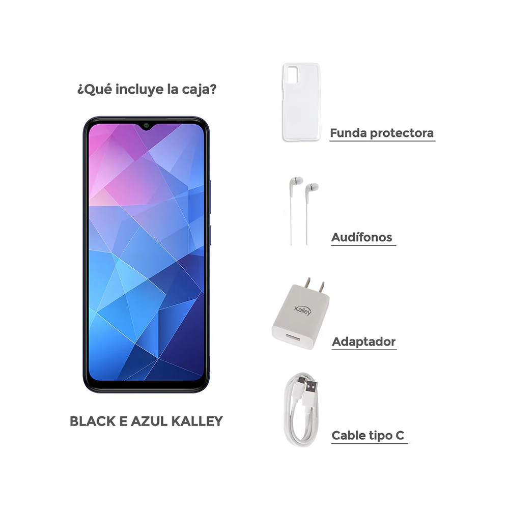 Celular Kalley Black E - 4G 64GB Azul - Image 9