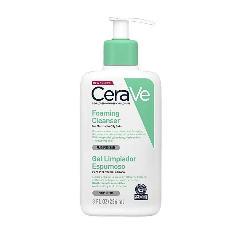 CERAVE GEL LIMPIADOR ESPUMOSO PARA EL ROSTRO X 236ML