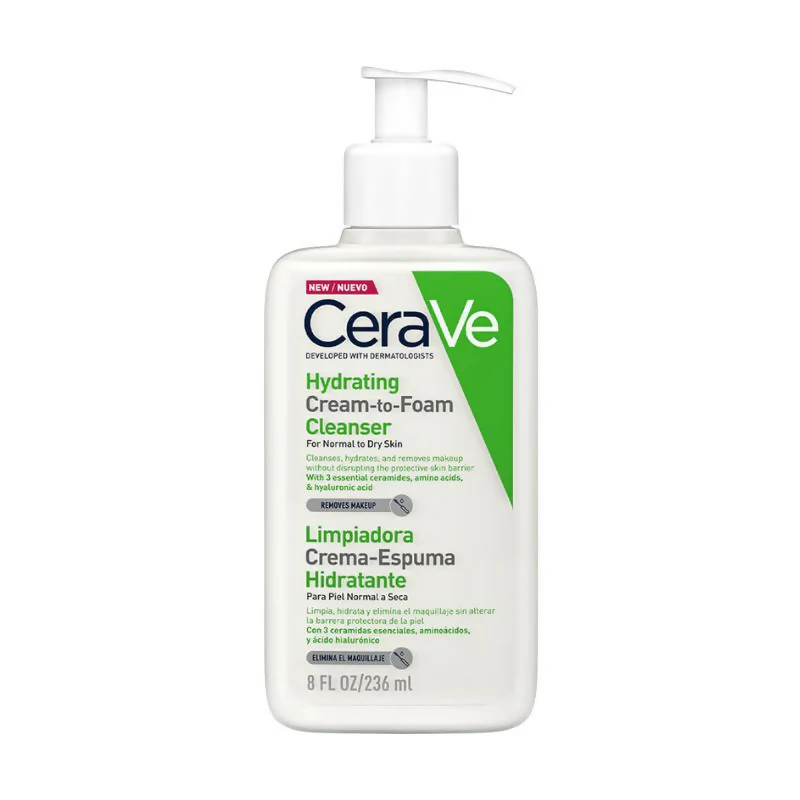CERAVE LIMPIADOR CREMA-ESPUMA HIDRATANTE X 236ML