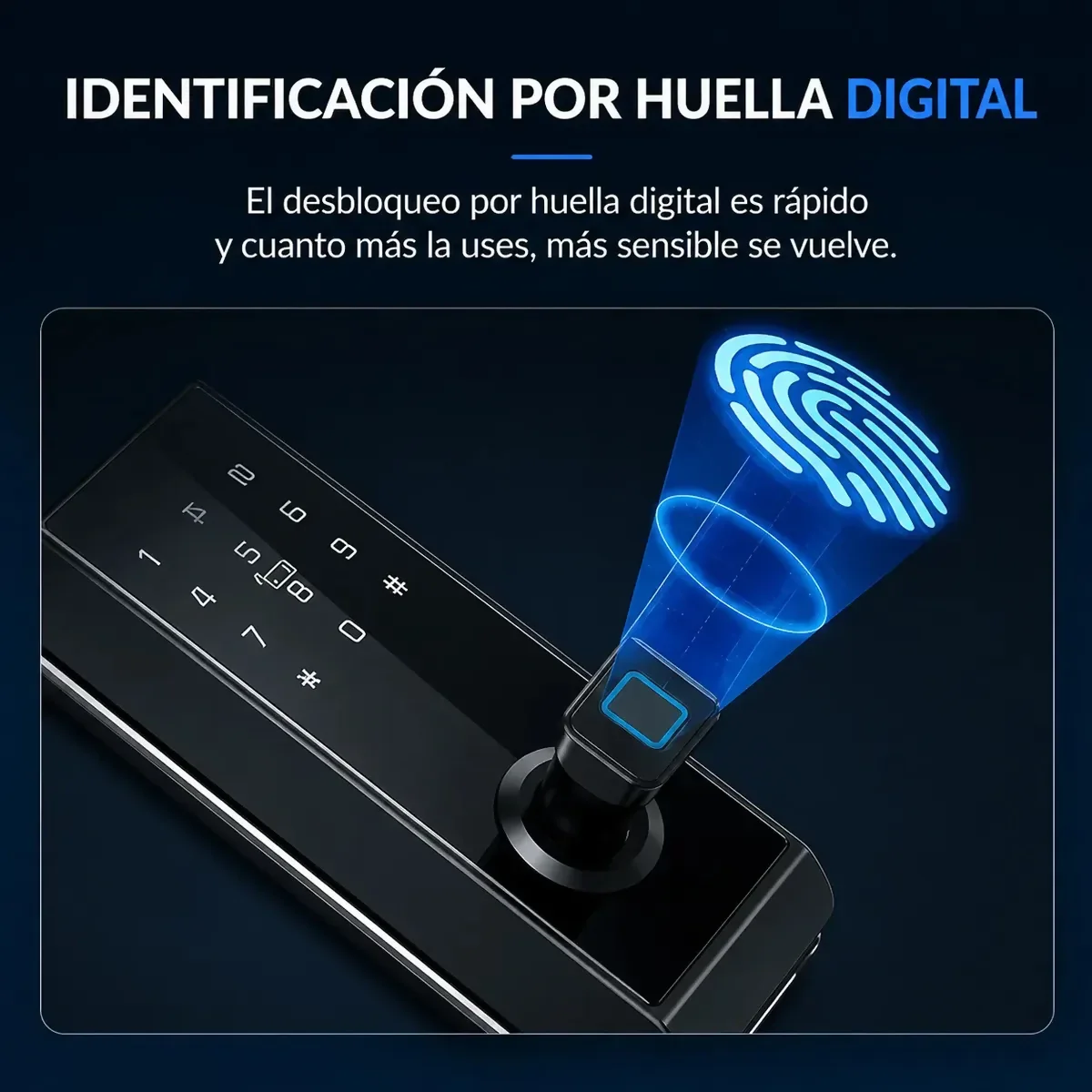 CERRADURA WIFI INTELIGENTE FACIAL HUELLA CHIP DIGITAL LLAVE - Image 3
