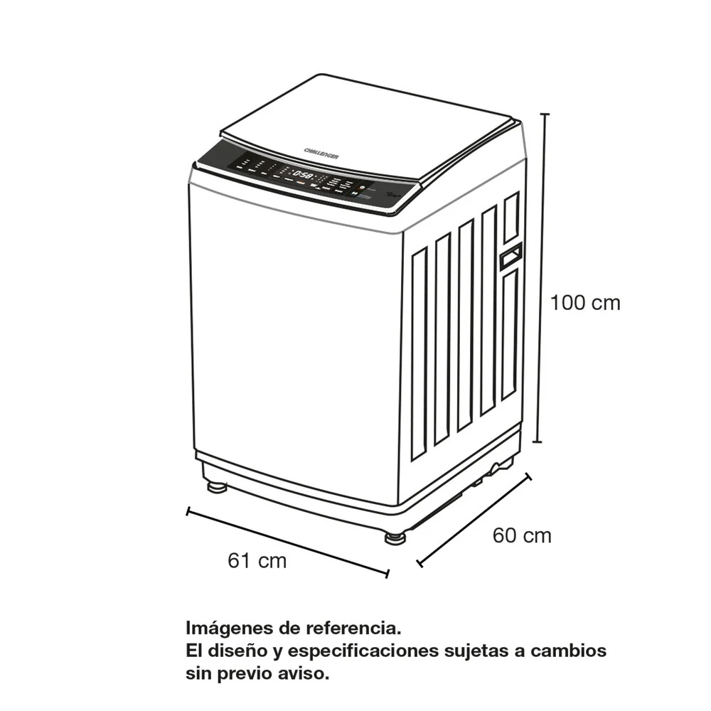 CHALLENGER LAVADORA AUTOMÁTICA DE CARGA SUPERIOR DE 15 KG (33 LB) - CW 5715 DG - Image 7
