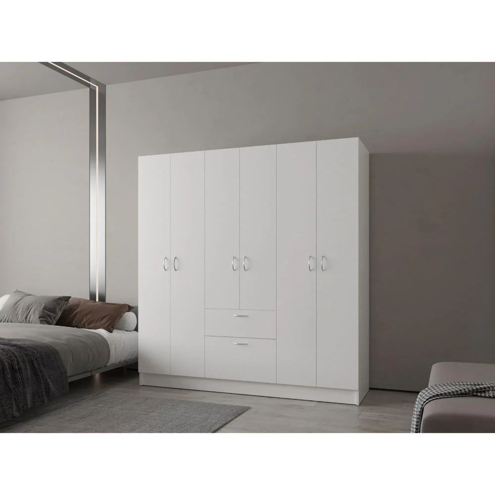 CLOSET ADIRA, BLANCO, CON SIETE PUERTAS ABATIBLES Y UN CAJON ZF - Image 2