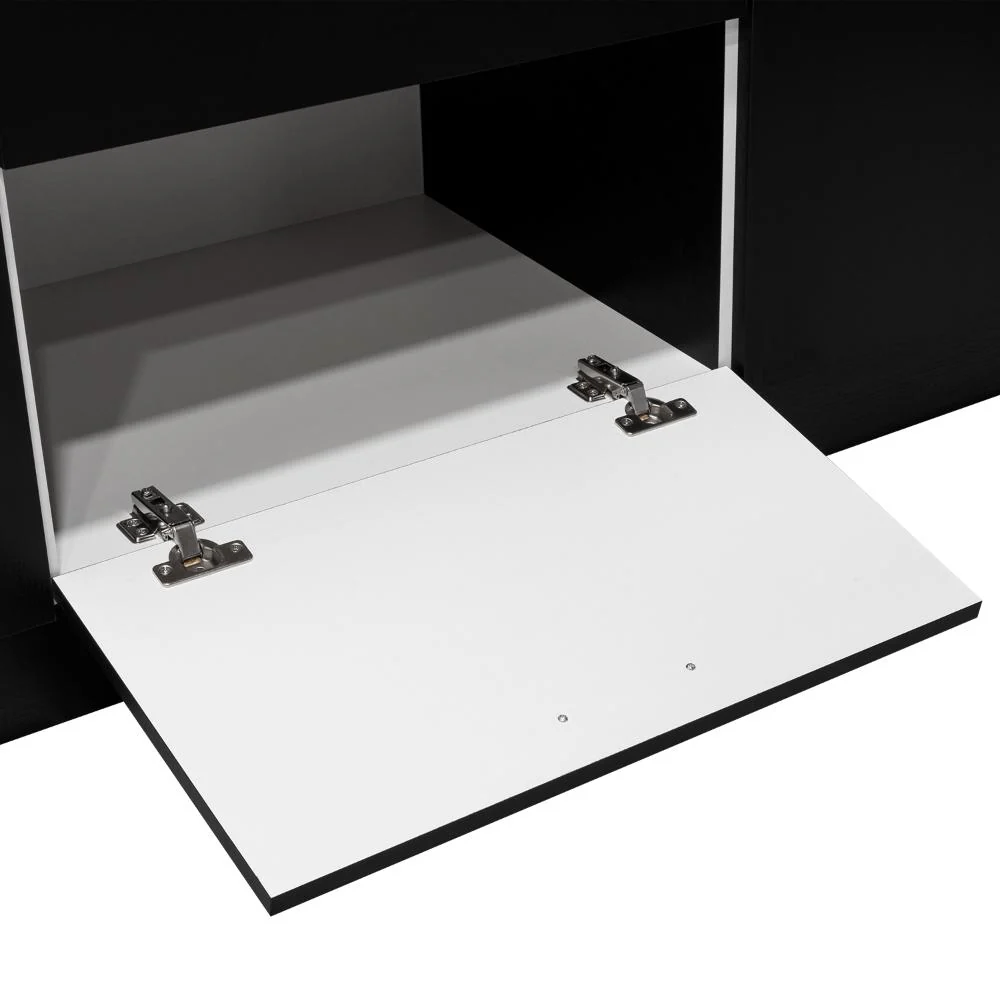 CLOSET ADIRA, WENGUE Y BLANCO, CON DOS TUBOS CROMADOS Y SEIS PUERTAS BATIENTES ZF - Image 10