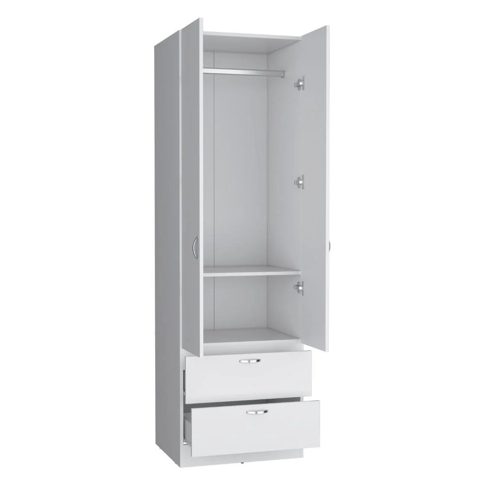 CLOSET AGATA, BLANCO, CON DOS PUERTAS Y DOS CAJONES ZF - Image 5