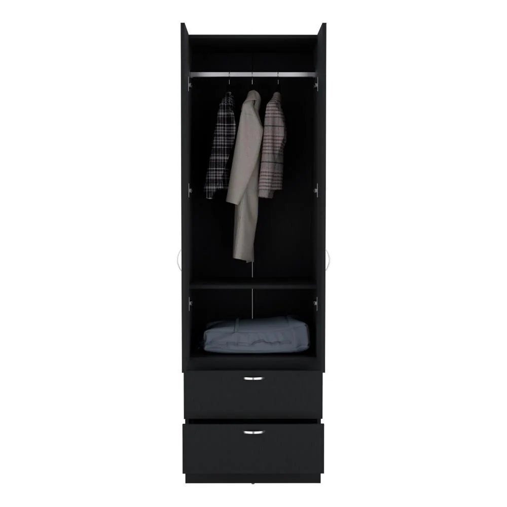 CLOSET AGATA, WENGUE, CON DOS PUERTAS Y DOS CAJONES ZF