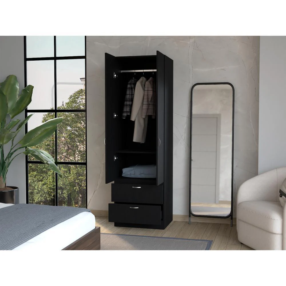 CLOSET AGATA, WENGUE, CON DOS PUERTAS Y DOS CAJONES ZF - Image 3