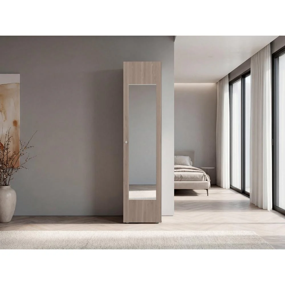 Closet Alma, Bardolino Y Blanco, Con espejo, Una puerta abatible y variedad de entrepaños  ZF - Image 5
