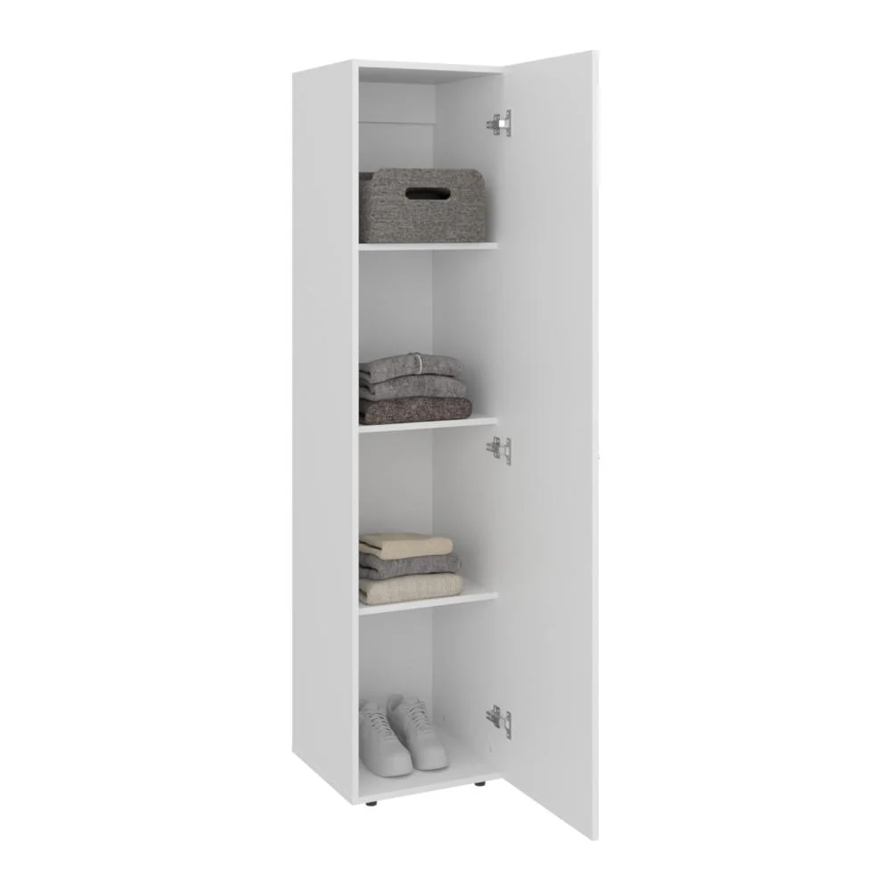 Closet Alma, Blanco Duqueza , Una puerta abatible y entrepaños para guardar ropa ZF - Image 2