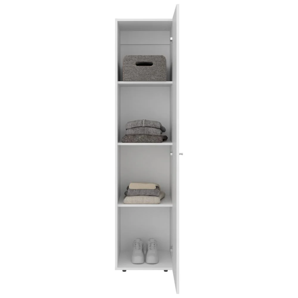 Closet Alma, Blanco Duqueza , Una puerta abatible y entrepaños para guardar ropa ZF - Image 4