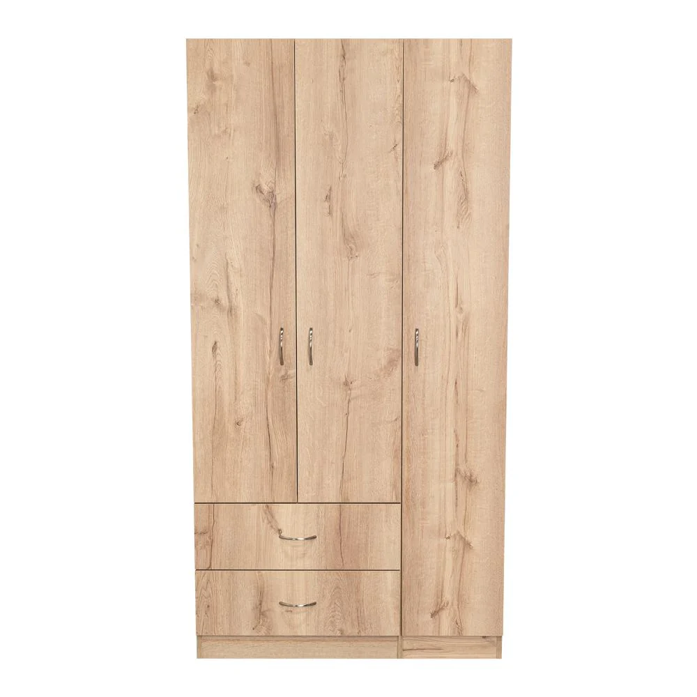 CLOSET AMÉRICA, CAFÉ CLARO Y BLANCO, CON DOS CAJONES Y VARIEDAD DE ENTREPAÑOS - Image 6