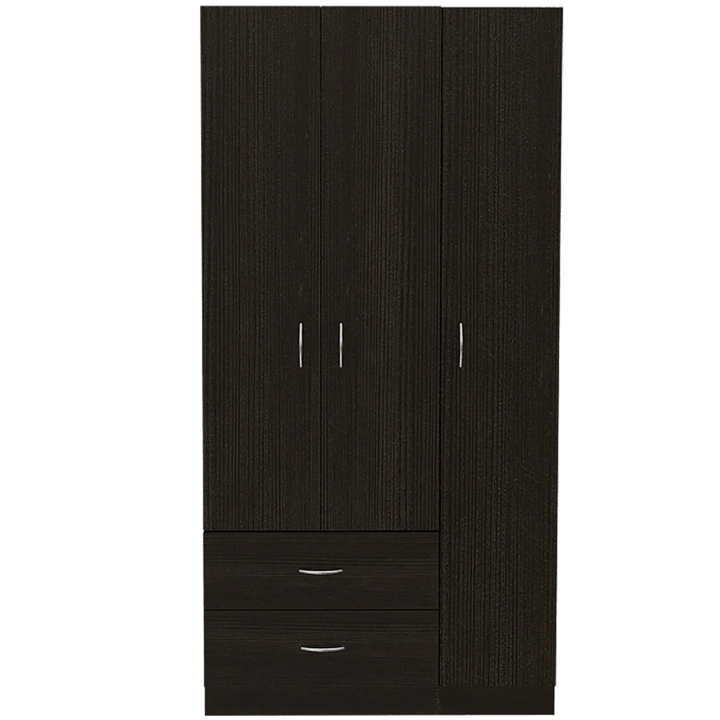 CLOSET AMÉRICA, WENGUE, CON DOS CAJONES Y VARIEDAD DE ENTREPAÑOS  ZF - Image 6