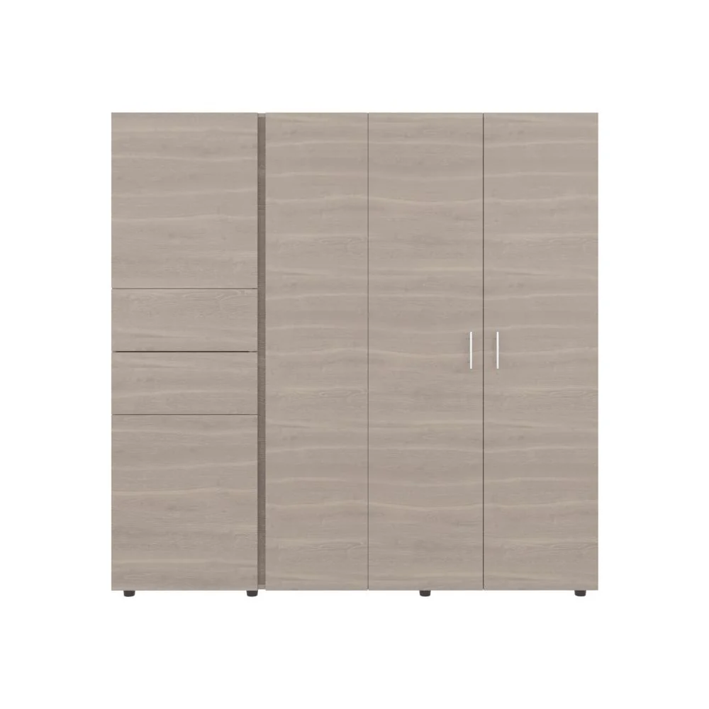 CLOSET ANTALYA 200X200, BARDOLINO Y BLANCO, CON 5 PUERTAS ABATIBLES - Image 3