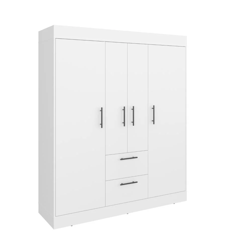 Closet Aura, Blanco Duqueza, Con Cuatro Puertas y Dos Cajones - Image 3