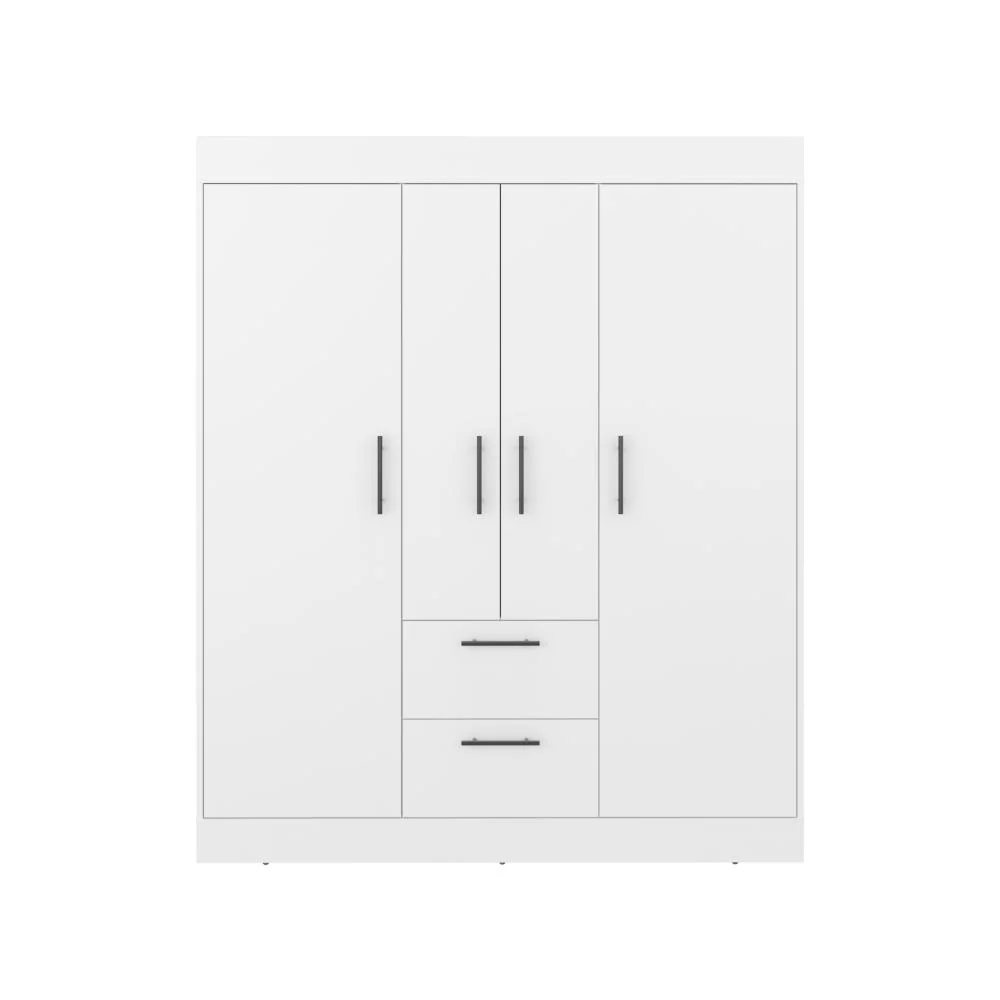 Closet Aura, Blanco Duqueza, Con Cuatro Puertas y Dos Cajones - Image 5