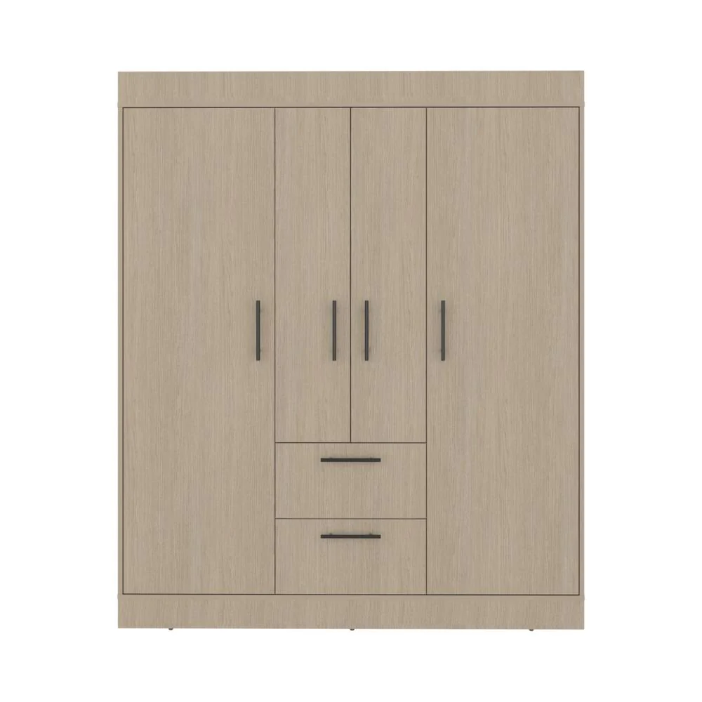 Closet Aura, Cartagena y Wengue, Con Cuatro Puertas y Dos Cajones - Image 3