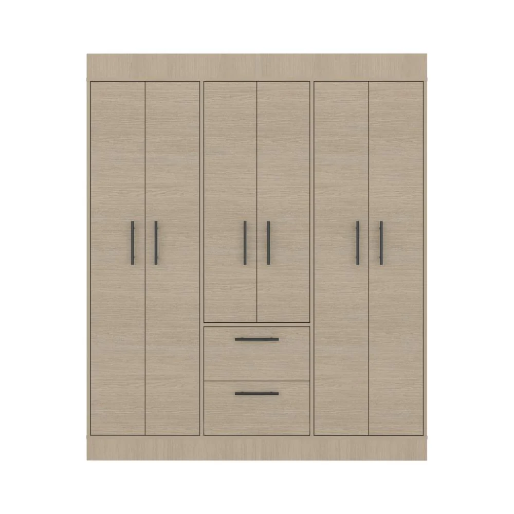 Closet Aura, Cartagena y Wengue, Con Seis Puertas y Dos Cajones - Image 3