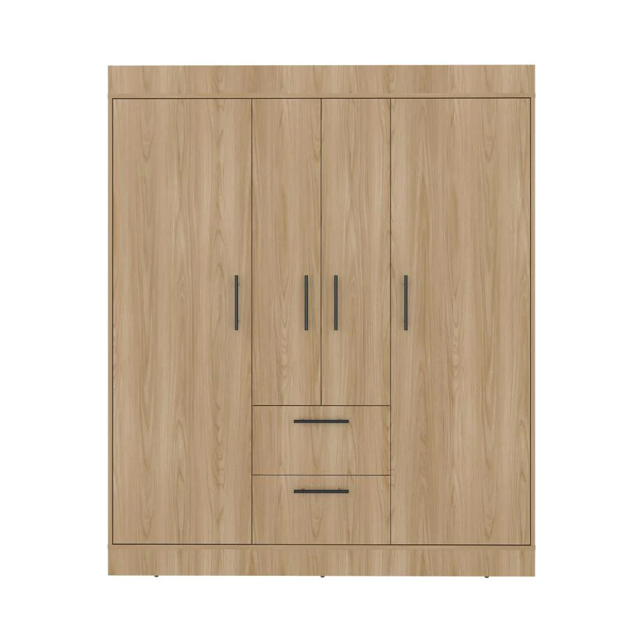 Closet Aura II, Fresno Europeo y Wengue, con 4 puertas y dos cajones - Image 6