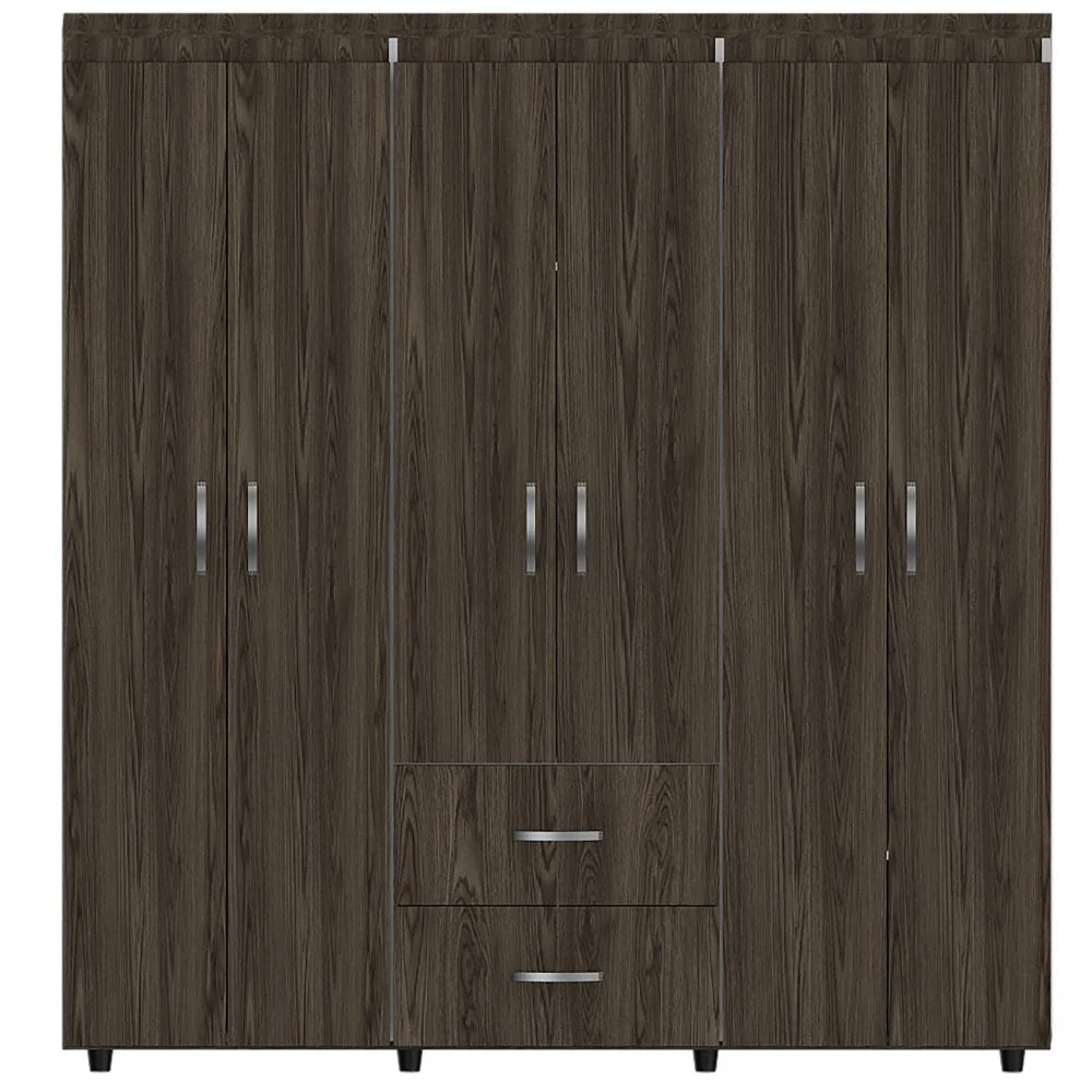CLOSET BARILOCHE BOMBAY, MILAN Y BLANCO, VARIEDAD DE ENTREPAÑOS Y SEIS PUERTAS ABATIBLES - Image 3