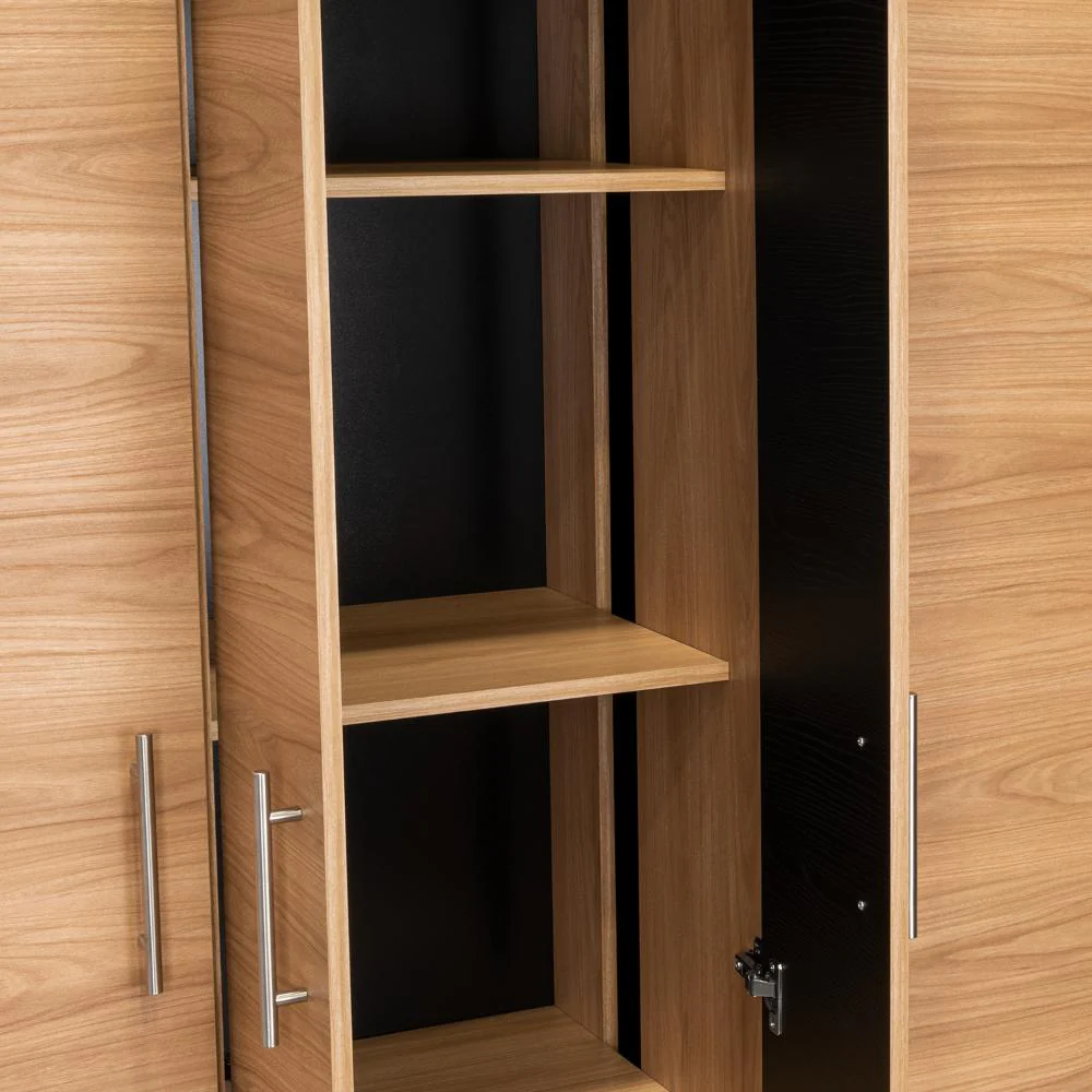 CLOSET BARILOCHE BOMBAY ECO, FRESNO EUROPEO Y WENGUE , CON VARIEDAD DE ENTREPAÑOS Y CUATRO PUERTAS ABATIBLES - Image 12