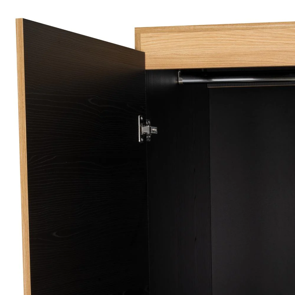 CLOSET BARILOCHE BOMBAY ECO, FRESNO EUROPEO Y WENGUE , CON VARIEDAD DE ENTREPAÑOS Y CUATRO PUERTAS ABATIBLES - Image 13