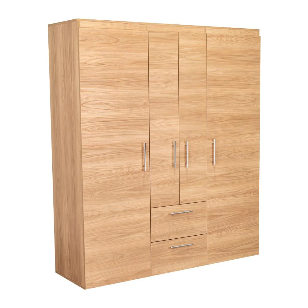 CLOSET BARILOCHE BOMBAY ECO, FRESNO EUROPEO Y WENGUE , CON VARIEDAD DE ENTREPAÑOS Y CUATRO PUERTAS ABATIBLES - Image 3