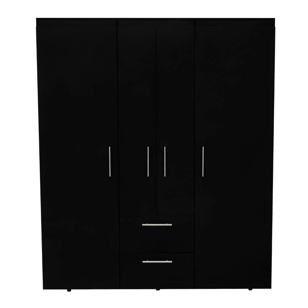 CLOSET BARILOCHE BOMBAY ECO, WENGUE, CON VARIEDAD DE ENTREPAÑOS Y CUATRO PUERTAS ABATIBLES - Image 7