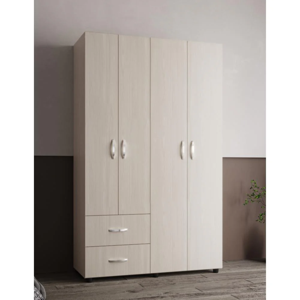 CLOSET BARIN 120, NEVADO Y BLANCO, CON CAJONES DE GRAN CAPACIDAD PARA SU ALMACENAMIENTO - Image 4