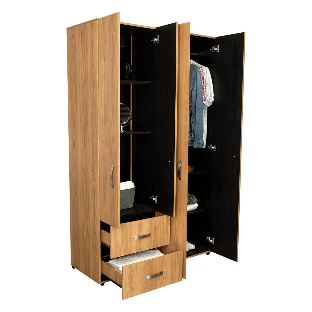 CLOSET BARIN 120, FRESNO EUROPEO Y WENGUE, CON CAJONES DE GRAN CAPACIDAD PARA SU ALMACENAMIENTO - Image 6