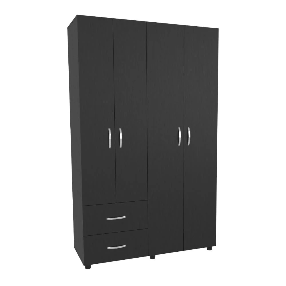 CLOSET BARIN 120, WENGUE, CON CAJONES DE GRAN CAPACIDAD PARA SU ALMACENAMIENTO