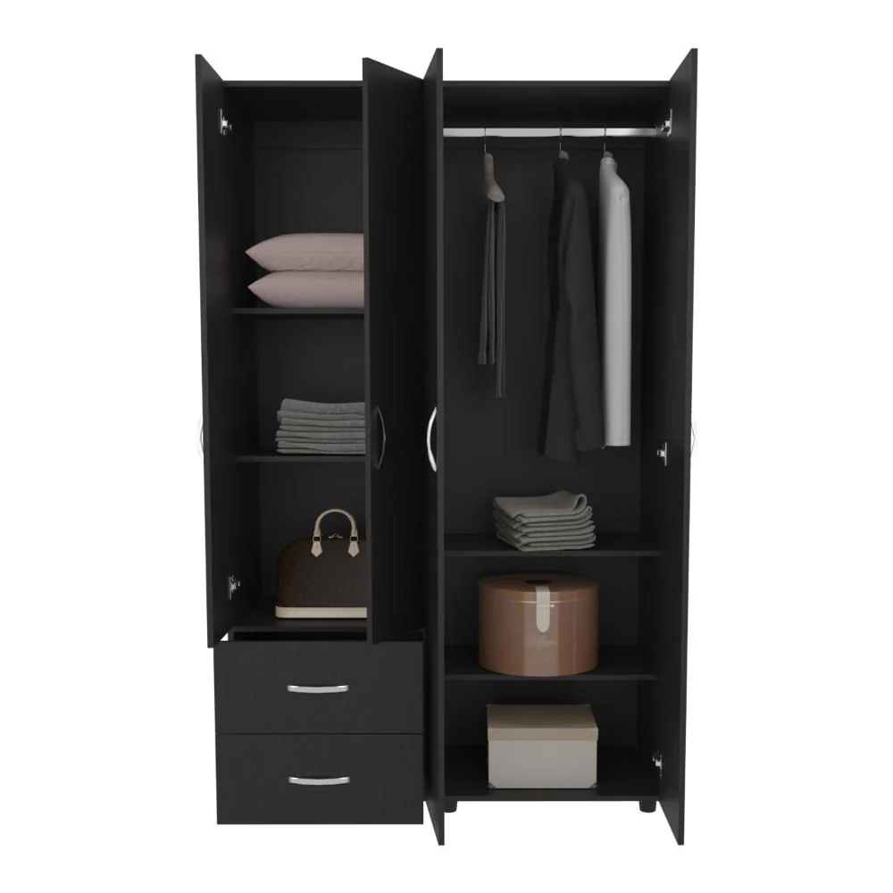 CLOSET BARIN 120, WENGUE, CON CAJONES DE GRAN CAPACIDAD PARA SU ALMACENAMIENTO - Image 4