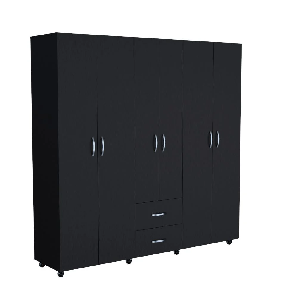 Closet Barin 200x200, Wengue, Con Cuatro Puertas Abatibles - Image 5